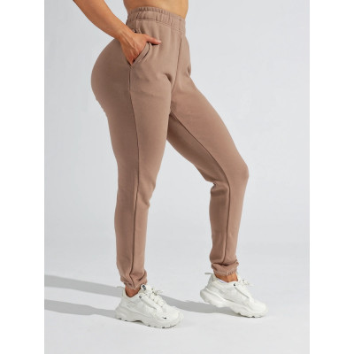 Soft fleece slim fit high waisted running sweatpants for ladies women's cotton joggers
