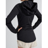 Custom full zipper yoga jackets with curved hem 4-ways stretchy women's jackets