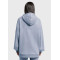 Cotton blend full zipper hoodies relaxed fit women's hooded sweatshirts