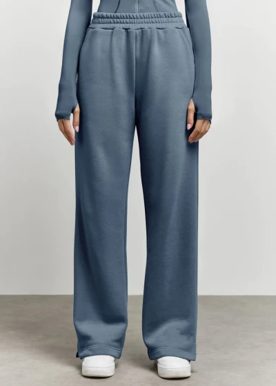Oversized wide leg sweatpants for women cotton blend joggers with side pockets