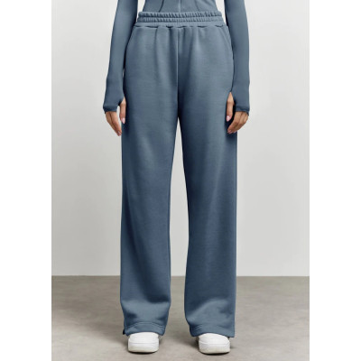 Oversized wide leg sweatpants for women cotton blend joggers with side pockets