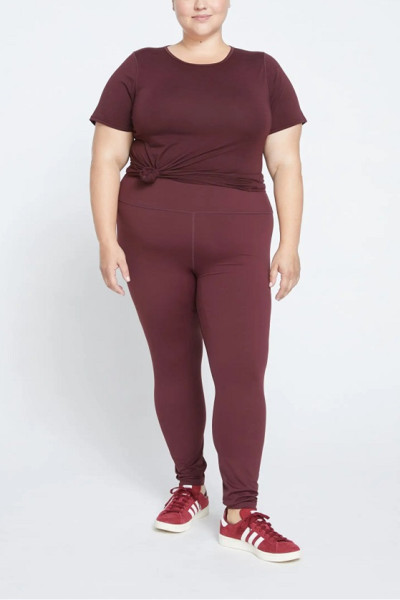 Plus size crew neck t shirts breathable cotton base layers for women