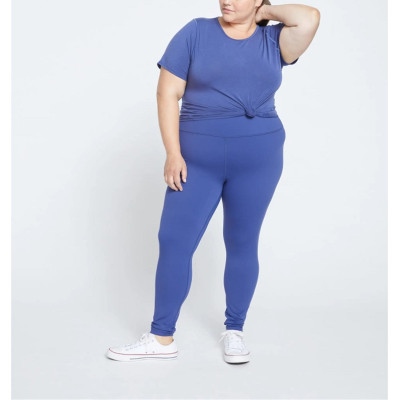 Plus size crew neck t shirts breathable cotton base layers for women