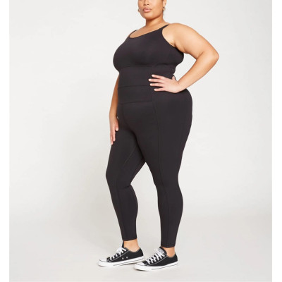 Custom plus size nude feeling one piece jumpsuits classic fitness jumpsuits