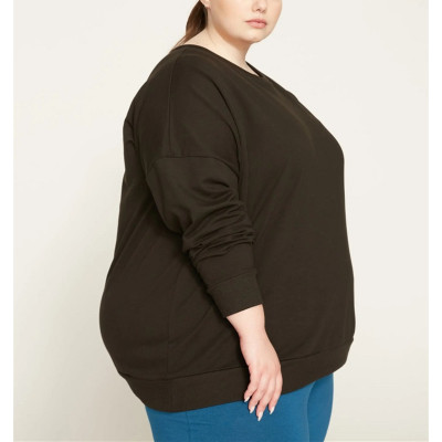 Custom crew neck basic terry sweatshirts plus size classic hoodies