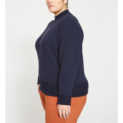 1/4 zipper sweatshirts plus size women's pullovers