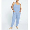 Breathable sleeveless jumpsuits with pockects modal loungewear with adjustable straps