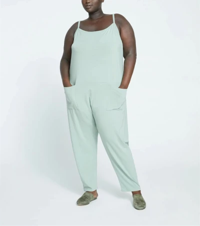 Breathable sleeveless jumpsuits with pockects modal loungewear with adjustable straps