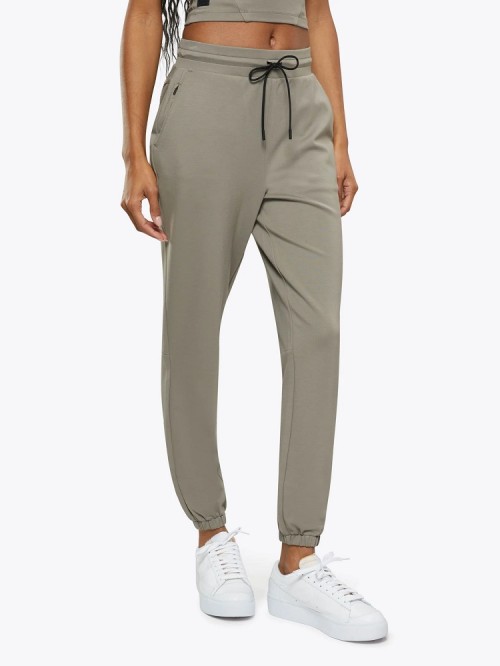 Custom cotton joggers for women with adjustable drawstring