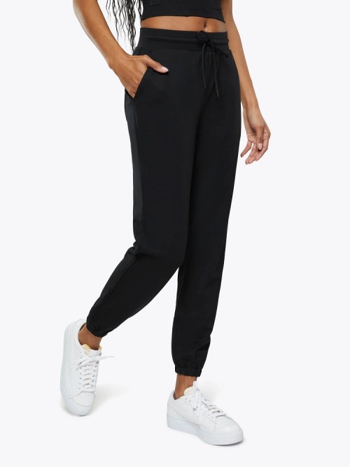 Custom cotton joggers for women with adjustable drawstring