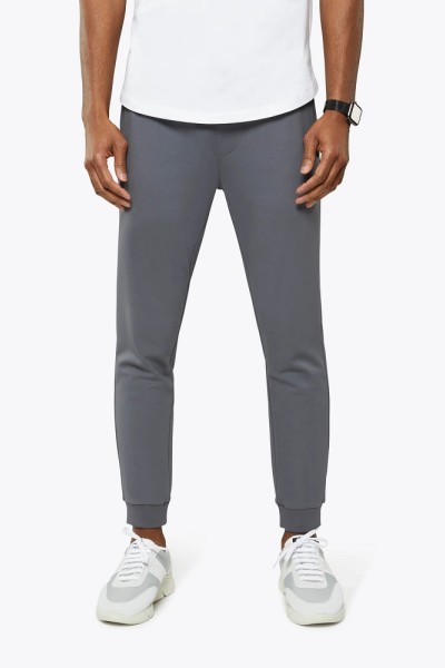 Custom cotton slim fit sweatpants for men with side pockets