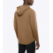 Custom hooded long sleeve t shirts with curved hem