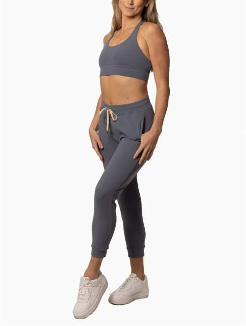 Custom light weight nylon spandex joggers for women