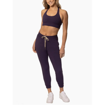 Custom light weight nylon spandex joggers for women