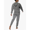 Custom 2 pieces sportswear sets hooded sweatshirts with kangaroo pockets and joggers sets