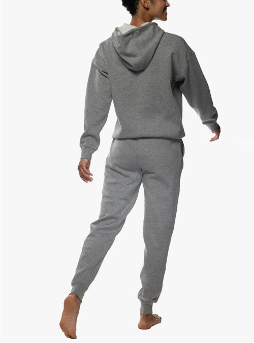 Custom 2 pieces sportswear sets hooded sweatshirts with kangaroo pockets and joggers sets