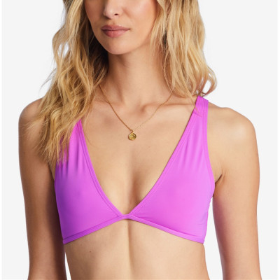 Custom sexy plunge V neck bikini top new arrival 2 pieces swimwear suits