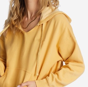 Long sleeve midweight cotton blend hoodies custom embroidery logo hooded sweatshirts