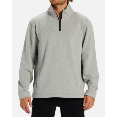 Custom men's mock neck half zipper sweatshirts