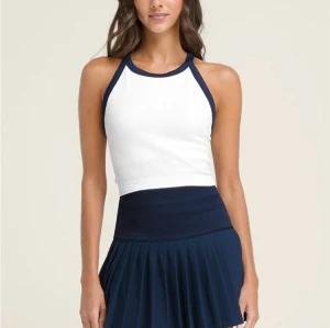 Custom seamless racerback sports bra color block ribbed tank with removable padding