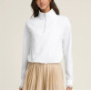 Custom half-zipper sweatshirts cotton blend pullover hoodies for ladies