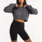 Custom crewneck cropped sweatshirts cotton fleece relaxed fit classic hoodies