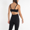 Custom medium support sports bra with adjustable straps lightweight solid yoga bra
