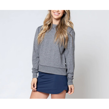 Custom cotton crew neck sweatshirts for ladies basic regular length hoodies