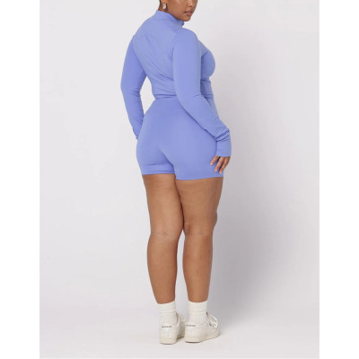 High quality women's cropped zipper jackets performance zip up yoga jackets