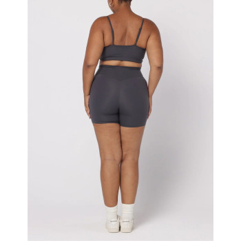 High waisted no front seam yoga shorts buttery soft curvy biker shorts