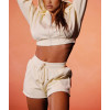 Custom 2 pieces cotton hooded jackets and shorts sets high quality loungewear sets