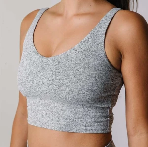 Custom longline v neck sports bra u back athleisure design yoga bralette