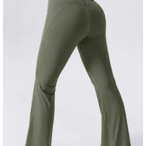 High Waisted Flared Leggings for Women,Tummy Control Casual Flare Yoga Pants Workout Gym Pants