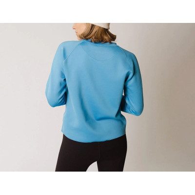 Crew neck cotton fleece hoodies for ladies relaxed fit pullover sweatshirts