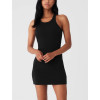 Performance ribbed tennis dress with racerback full coverage tennis clothing