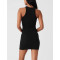 Performance ribbed tennis dress with racerback full coverage tennis clothing