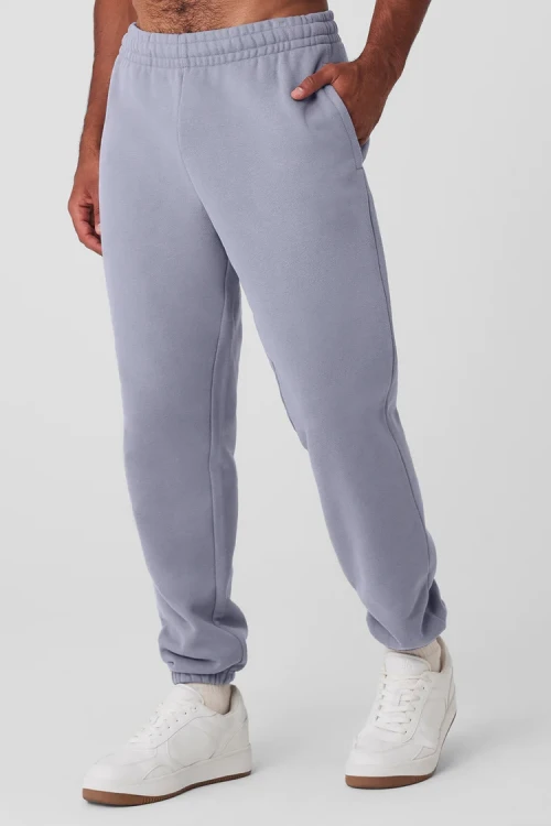 Custom elastic waist cotton joggers for men with side pockets cozy running sweatpants for men