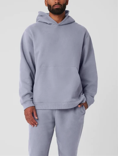 Men's heavy weight cotton hoodies with kangaroo pockets relaxed fit hooded sweatshirts