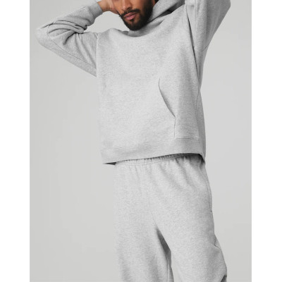 Men's heavy weight cotton hoodies with kangaroo pockets relaxed fit hooded sweatshirts