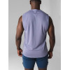 Men's relaxed fit sleeveless sports tees breathable crew neck body building tank top
