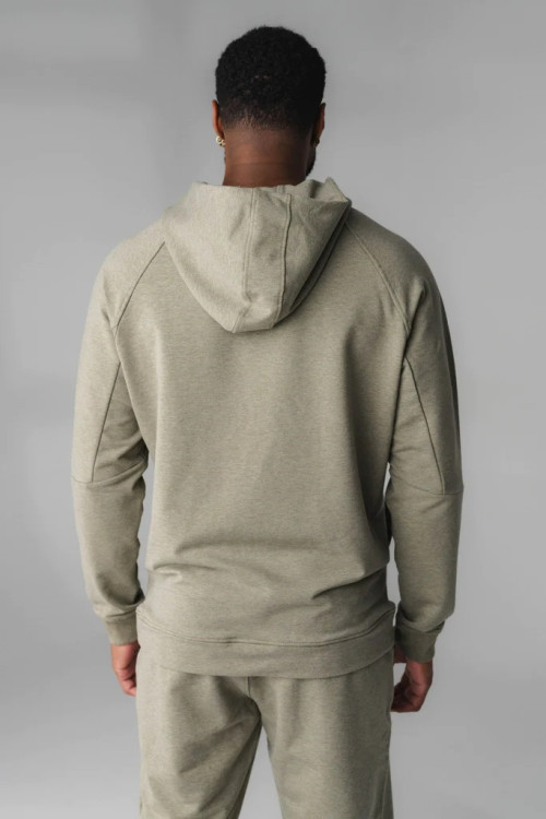 Lightweight men's cotton performance hoodies with front pockets regular length hooded sweatshirts