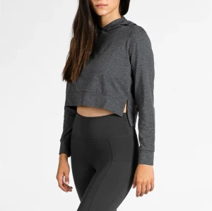 Lightweight cropped hoodies loose fit relaxed fit hooded sweatshirts