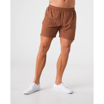 Custom elastic waist athletic shorts moisture-wicking gym shorts with zipper pockets men's classic running shorts