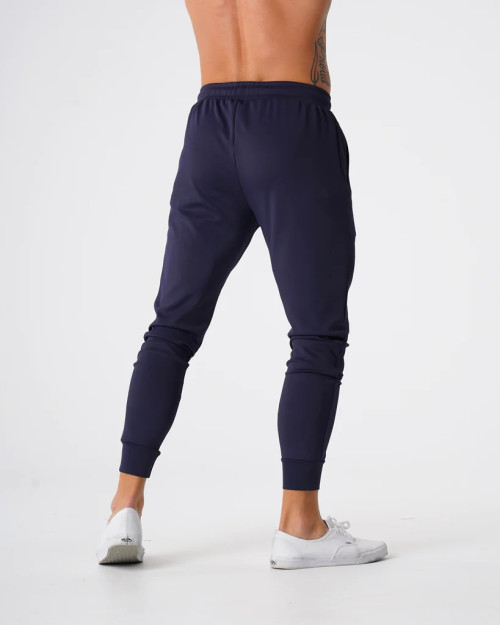 Lightweight nylon spandex track pants for men adjustable waist running joggers