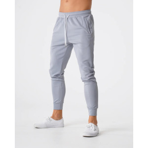 Lightweight nylon spandex track pants for men adjustable waist running joggers