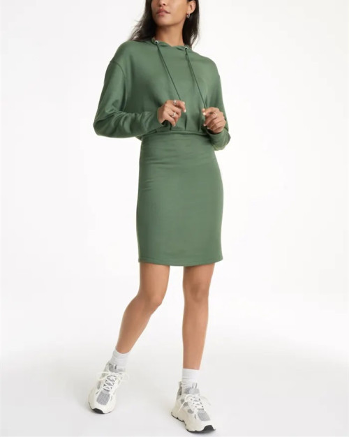 New arrival hooded dress for women lifestyle cozy athleisure midi dresses