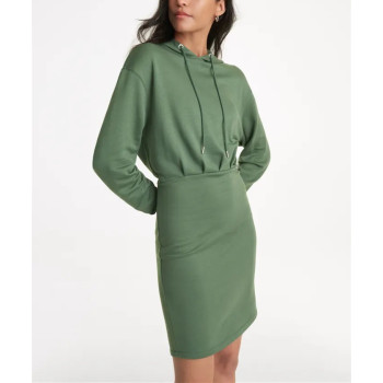 New arrival hooded dress for women lifestyle cozy athleisure midi dresses