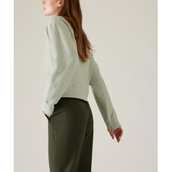 New arrival cotton fleece crewneck sweatshirts for women