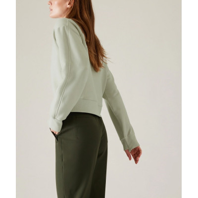 New arrival cotton fleece crewneck sweatshirts for women