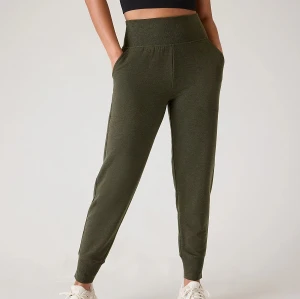 Super high rise cotton sports sweatpants tummy control relaxed fit joggers